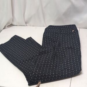 Ivanka Trump Women's Navy Patterned Dress Pants Size 16
